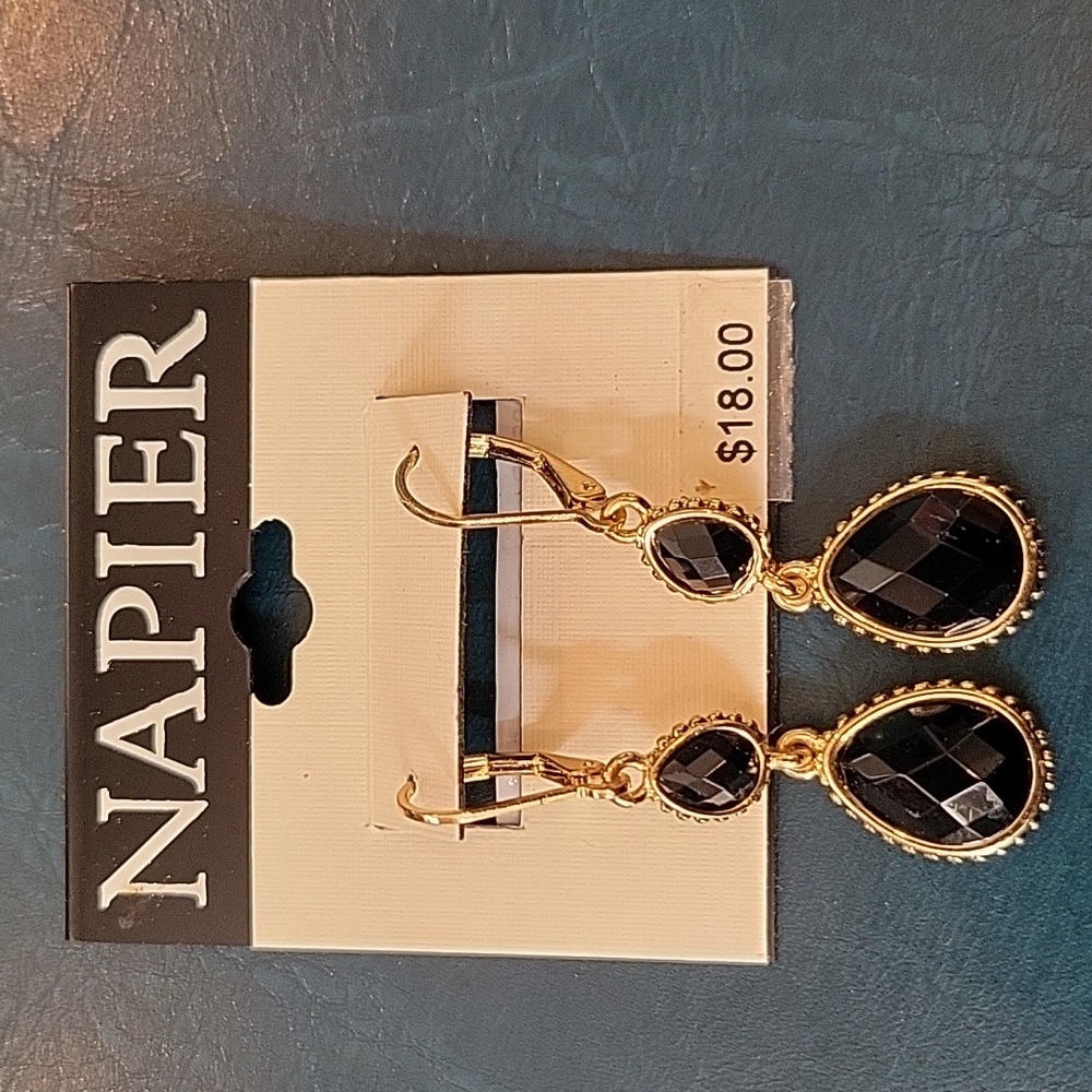Black Drop Earrings